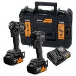 Aparafusadora DCF86 + Ch Impact DCF92M + 2 Bat 5.0Ah McLaren edition refª DCK2224MP2T-QW DEWALT Aparafusadora DCF86 + Ch Impact DCF92M + 2 Bat 5.0Ah McLaren edition refª DCK2224MP2T-QW DEWALT
