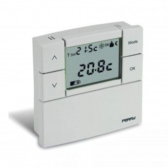 Term�stato digital 3v serie "zefiro" 84x84mm cor branco ref� 03014 PERRY