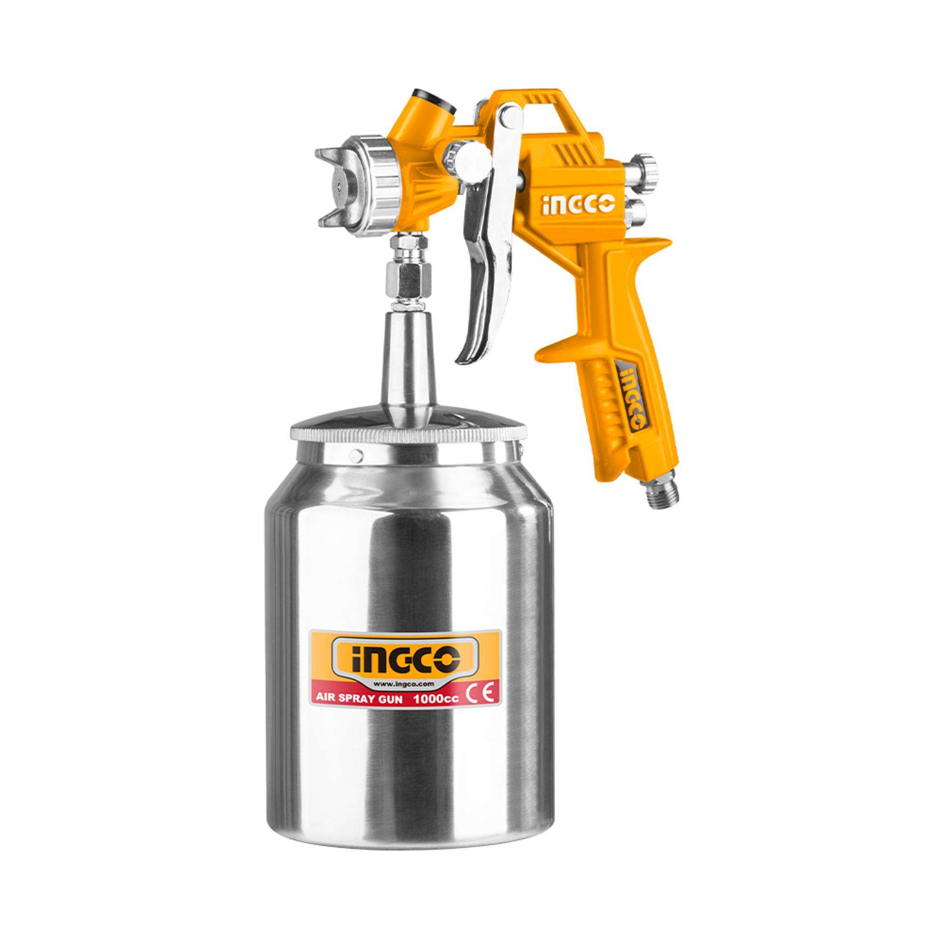 Pistola para pintura copo inferior metal 3.0-4.0b 1000cc refª ASG3101 IngCo