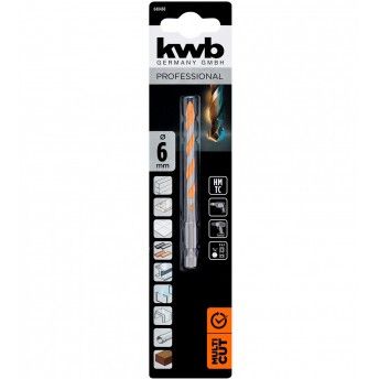 Broca 6mm MultiCut ¼ refª 49048460 Kwb Broca 6mm MultiCut ¼ refª 49048460 Kwb