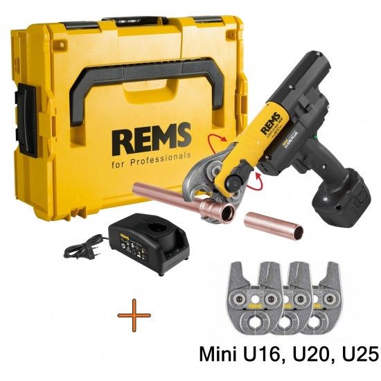 Mini-Press 14V ACC L-Boxx [578013 R220]+ e tenazes (Mini U 16,20,25) ref� 578x11 R220 Rems