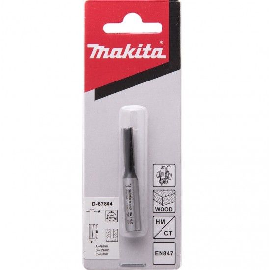 Fresa recta 8mm encabadouro 6mm ref� D-67804 Makita