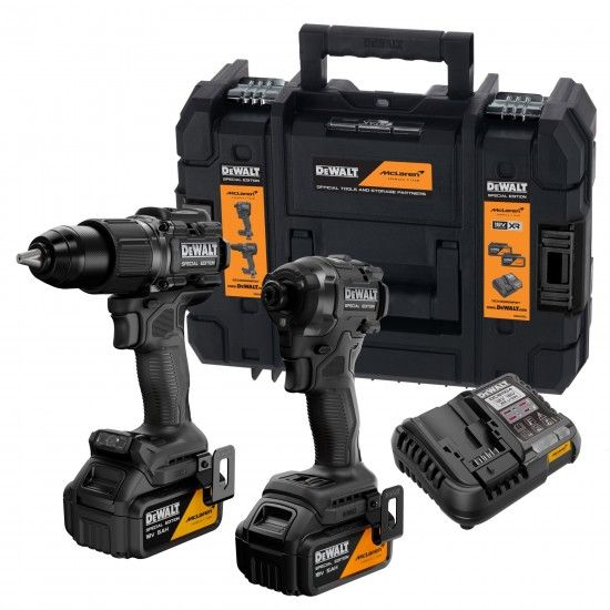 Kit Aparafusadoras DCD86M e DCF86M + 2 Bat 5.0Ah McLaren edition ref� DCK2222MP2T-QW DEWALT
