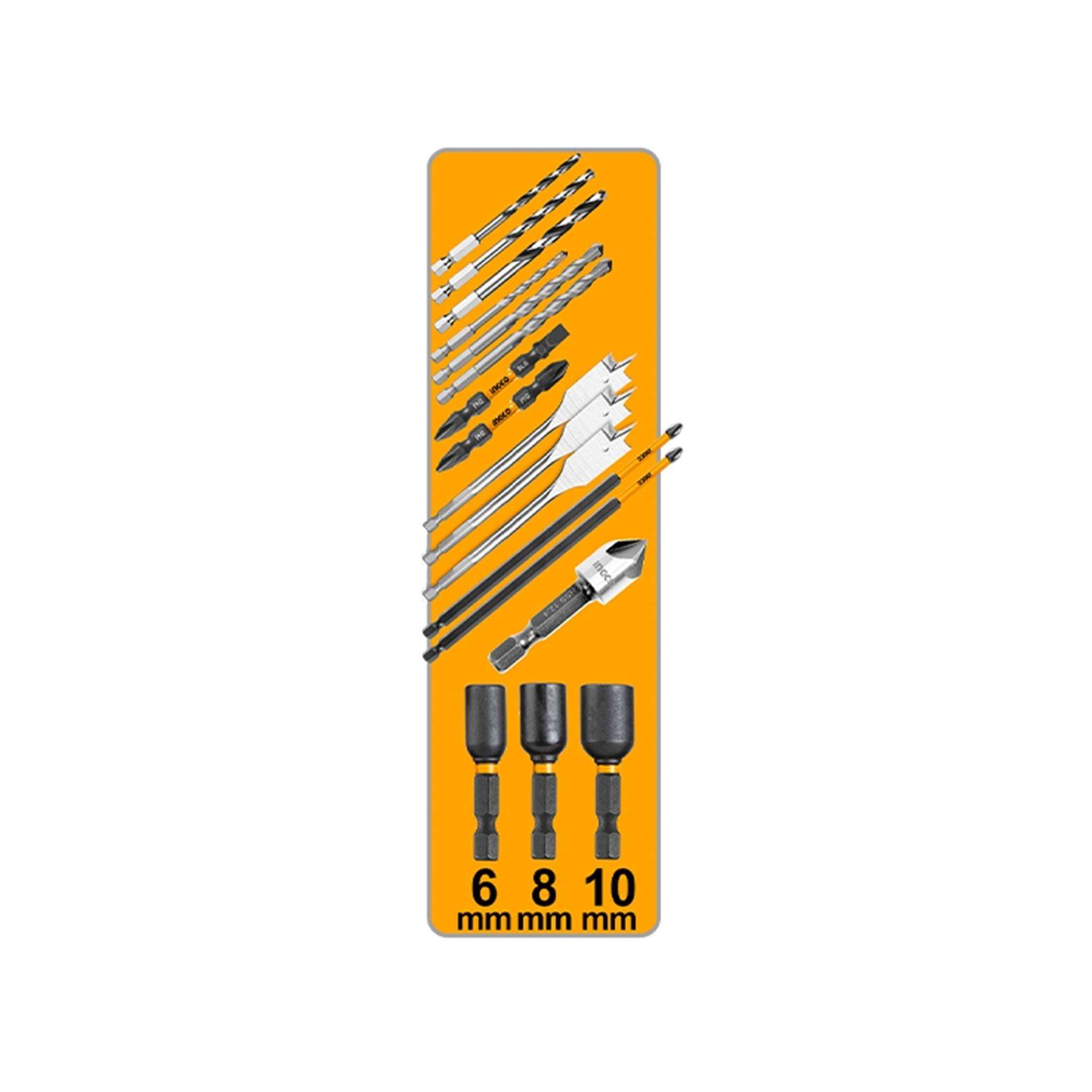 Aparafusadora imp. 42v brushless + 2bat 2ah + ca +mala refª CIDLI429982E Ingco