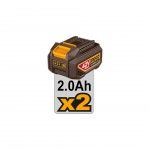 Aparafusadora imp. 42v brushless + 2bat 2ah + ca +mala ref� CIDLI429982E Ingco