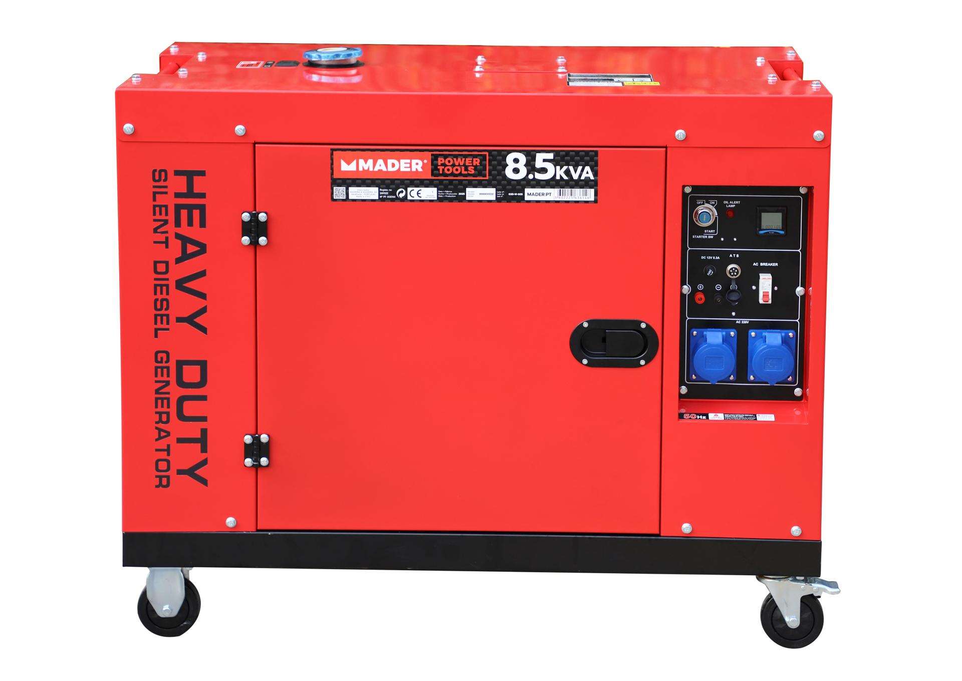 Gerador, Diesel, Monofásico, 8kVA refª 63614 MADER