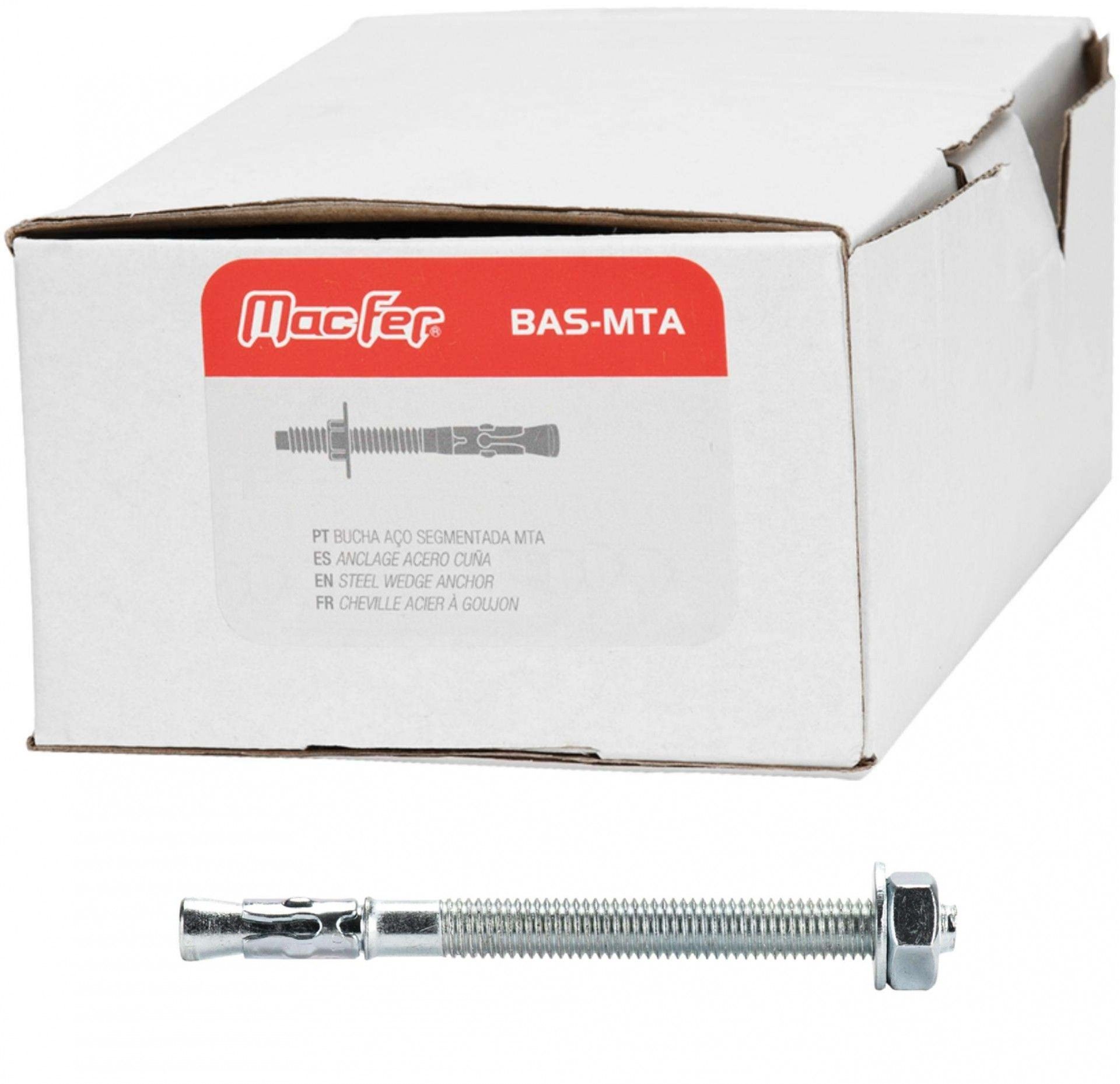 Bucha aço seg. MTA mf BAS-MTA M8 115mm (100pç) refª 120.0086 MACFER