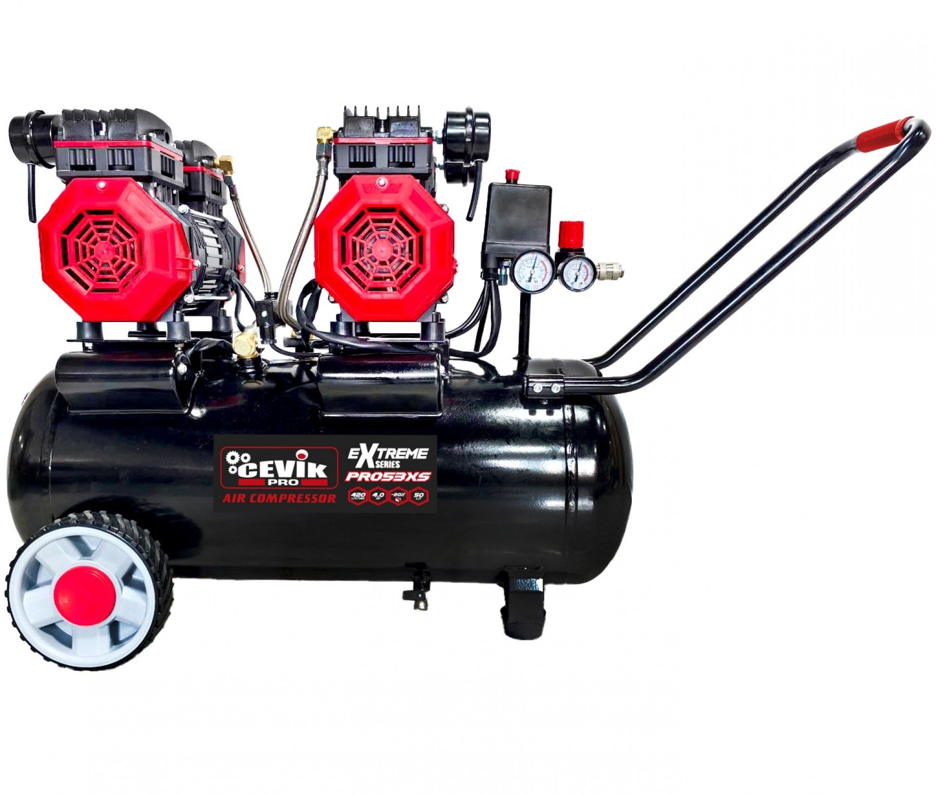 Compressor Silencioso 50L 4HP refª CA-PRO53XS CEVIK