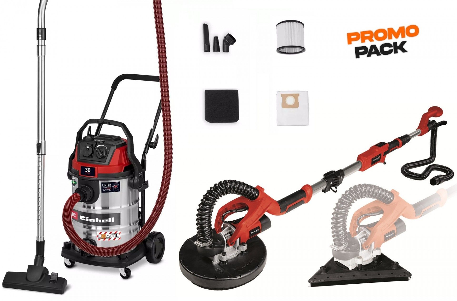 Lixadora TE-DW 225 X 4259960 + Aspirador TE-VC 3080 SACL 2347440 refª 5120253011 EINHELL