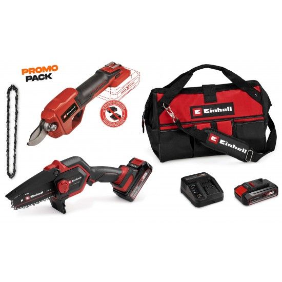 Serra podadora GE-PS 18/15 Li Kit 4600043 + Tesoura GE-LS 18 Li-SOLO 3408300 refª 5120253012 EINHELL Serra podadora GE-PS 18/15 Li Kit 4600043 + Tesoura GE-LS 18 Li-SOLO 3408300 refª 5120253012 EINHELL