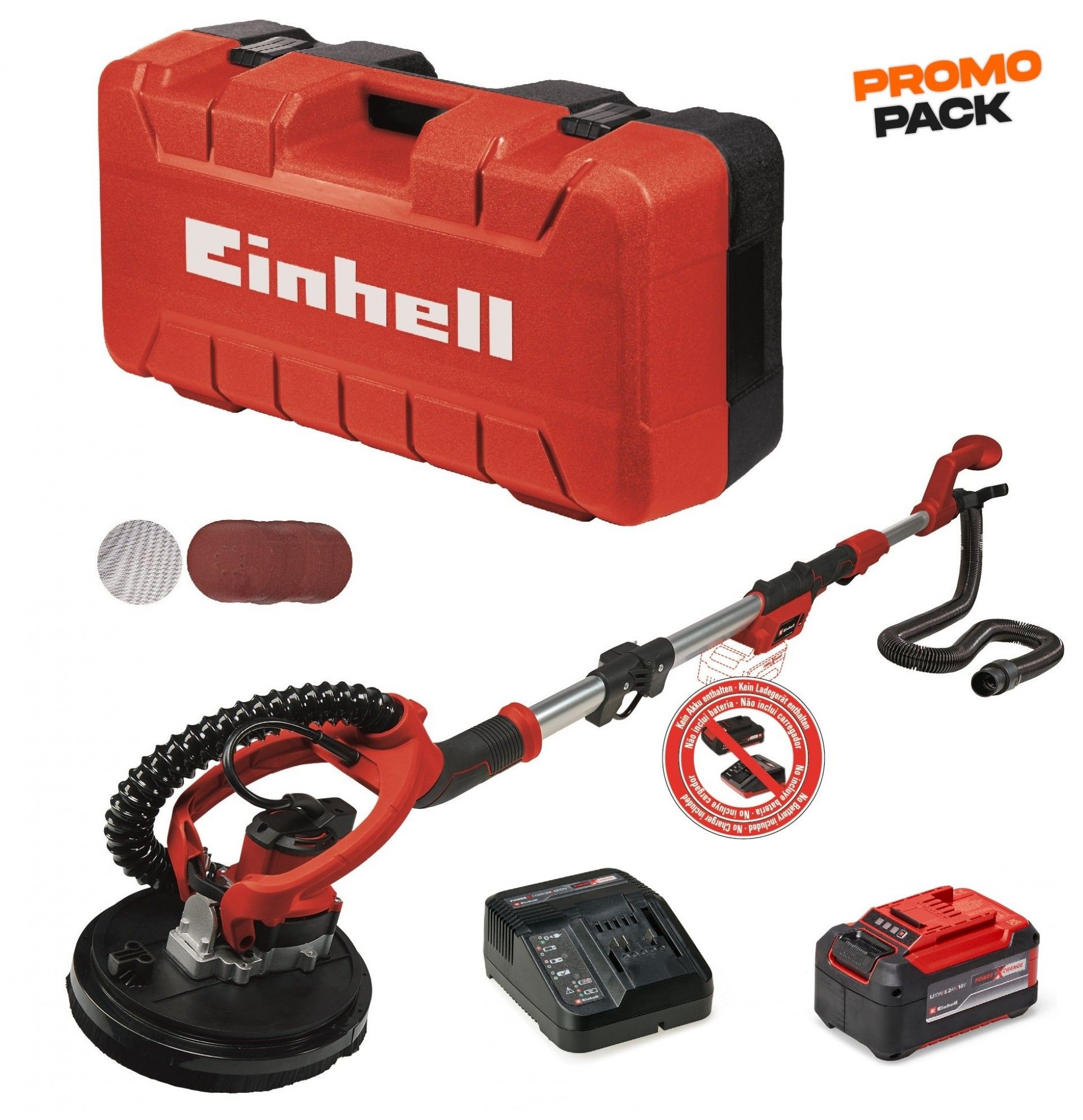 Lixadora TE-DW 18/225 Li BL - Solo 4259990 + PXC Starter-Kit 5.2Ah 4512147 refª 5120253010 Einhell