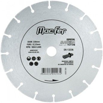 Disco diamantado p/madeira 115mm refª 092.0291 MACFER Disco diamantado p/madeira 115mm refª 092.0291 MACFER