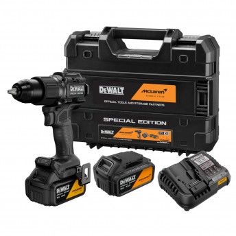 Aparafusadora XR 18V + 2 Bat 4.0Ah + carregador + mala McLaren edition refª DCD86MM2T-QW DEWALT Aparafusadora XR 18V + 2 Bat 4.0Ah + carregador + mala McLaren edition refª DCD86MM2T-QW DEWALT