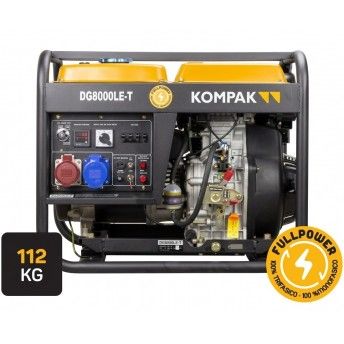 Gerador diesel 8.1Kw 13Hp refª KP-8000LE-T Kompak Gerador diesel 8.1Kw 13Hp refª KP-8000LE-T Kompak
