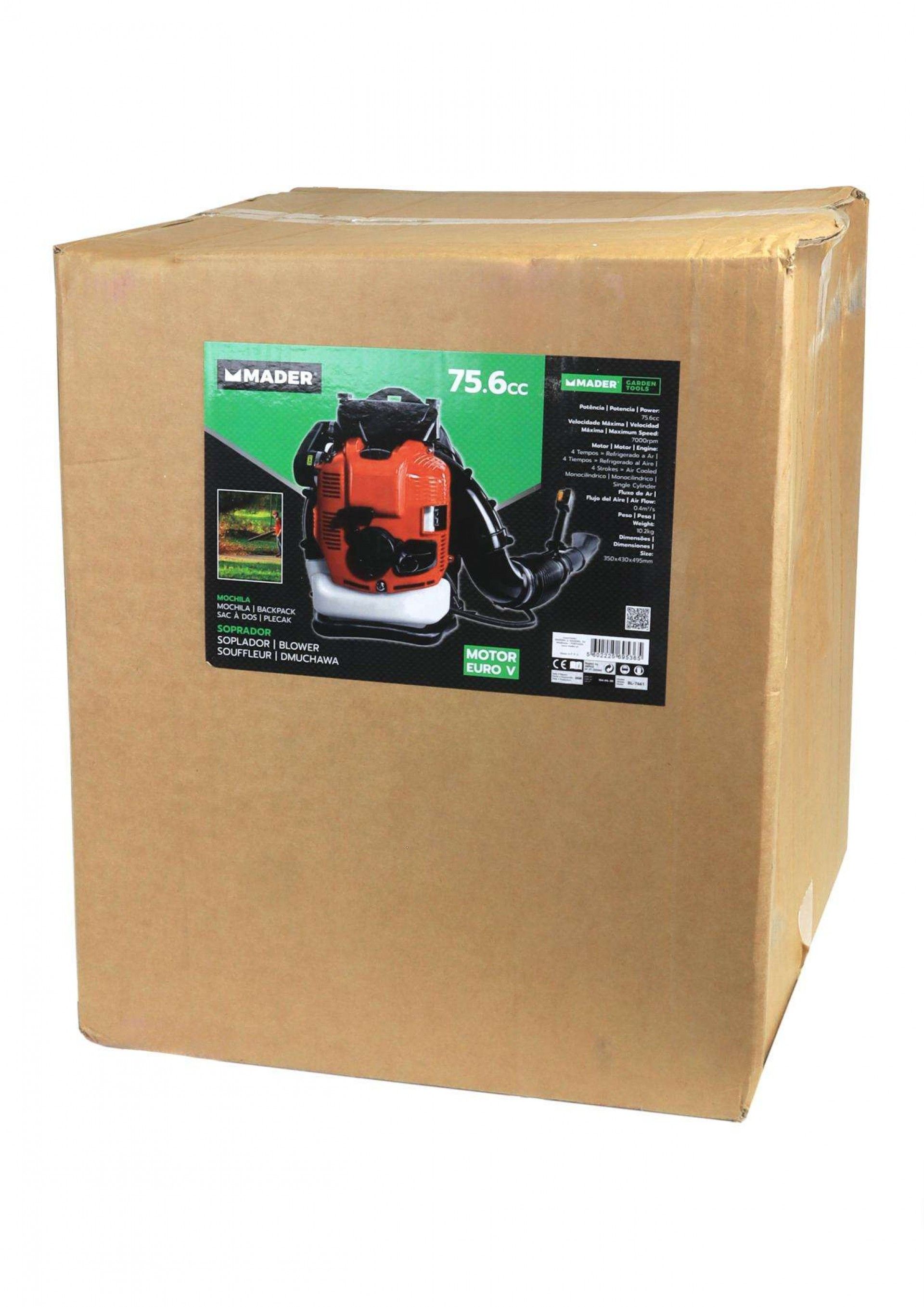 Soprador, 75.6cc, com Mochila refª 69536 MADER