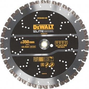 Disco Diamante Elite 350mm Multi-usos refª DT20464-QZ DEWALT Disco Diamante Elite 350mm Multi-usos refª DT20464-QZ DEWALT