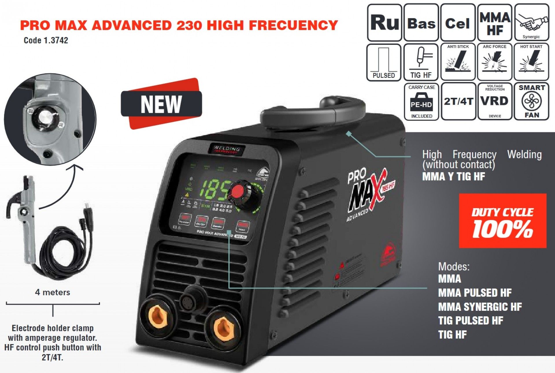 Inverter MMA Pro Max 230 ADV HFK refª 1.3742 STAYER