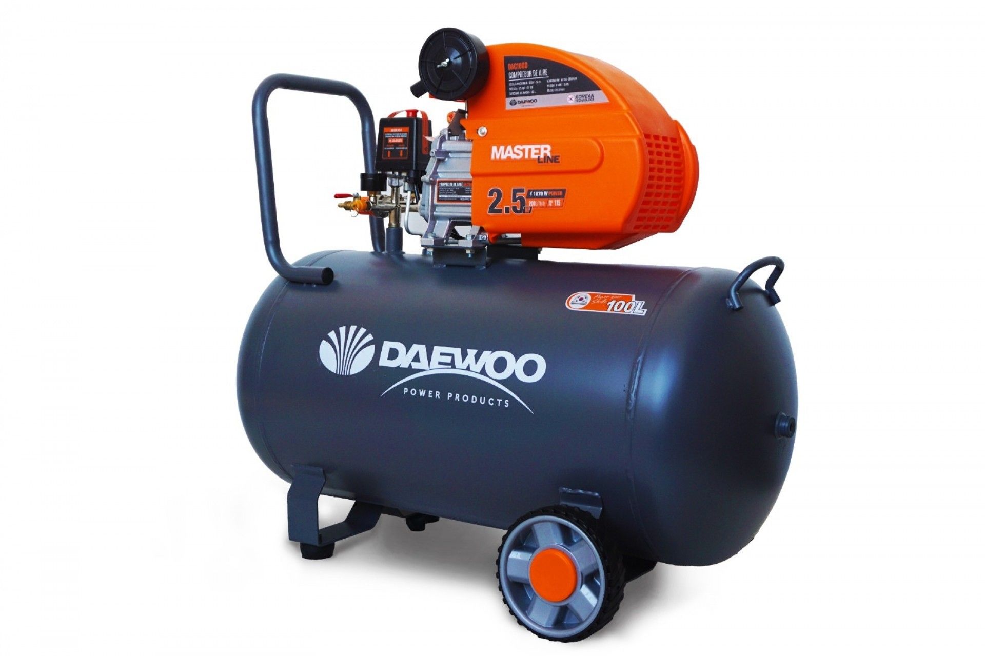 Compressor Ar 2HP 100L refª DAAC100D Daewoo