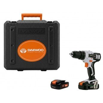 Berbequim 18V + 2 Baterias 2.0Ah + Carregador + Mala refª DALD18-P1CBK Daewoo Berbequim 18V + 2 Baterias 2.0Ah + Carregador + Mala refª DALD18-P1CBK Daewoo