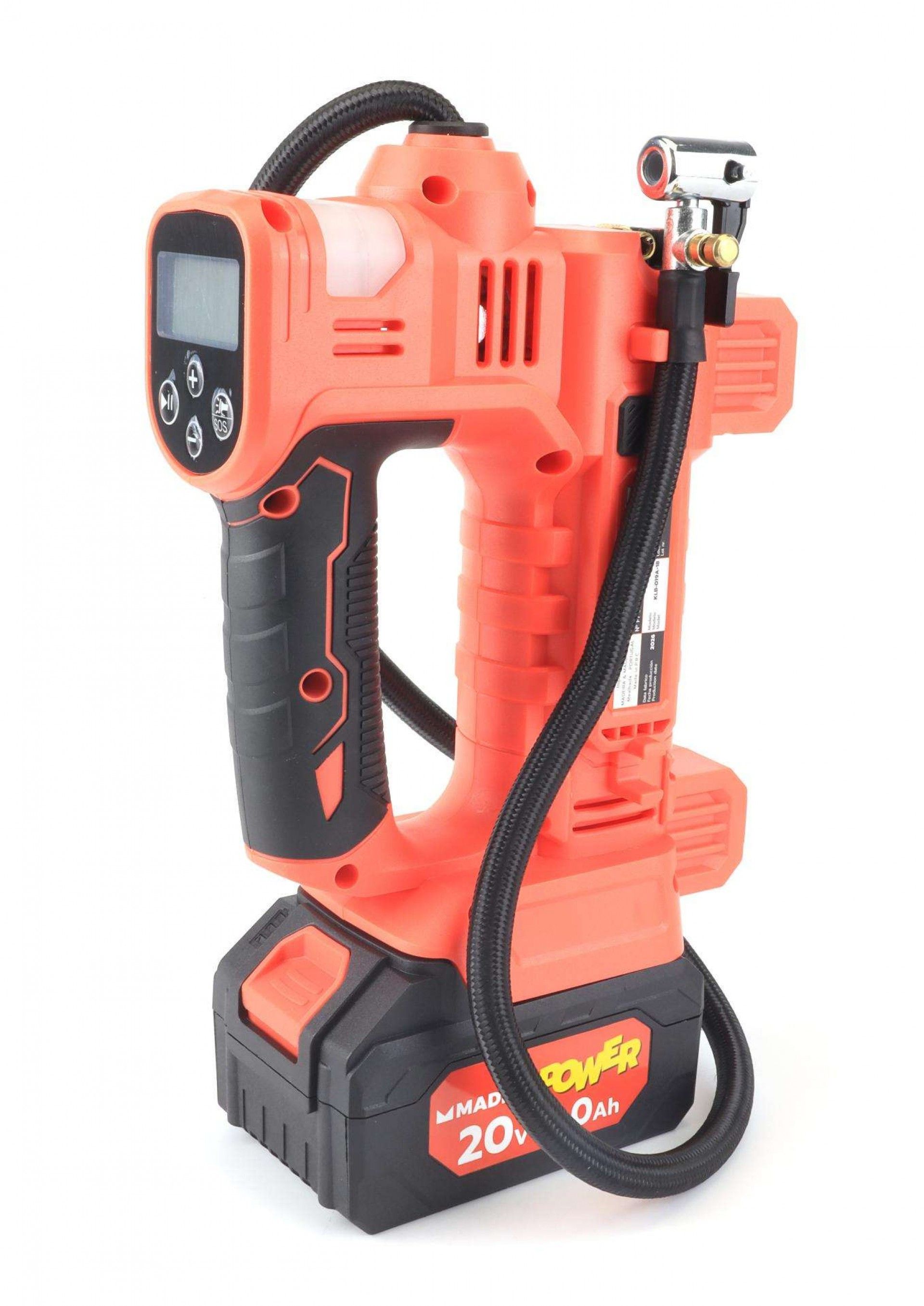 Mini Compressor, a Bateria, 21V, 150PSI - MADER POWER® refª 74110 MADER