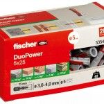 Bucha DuoPower 5x25mm 100pç refª 535452 FISCHER Bucha DuoPower 5x25mm 100pç refª 535452 FISCHER
