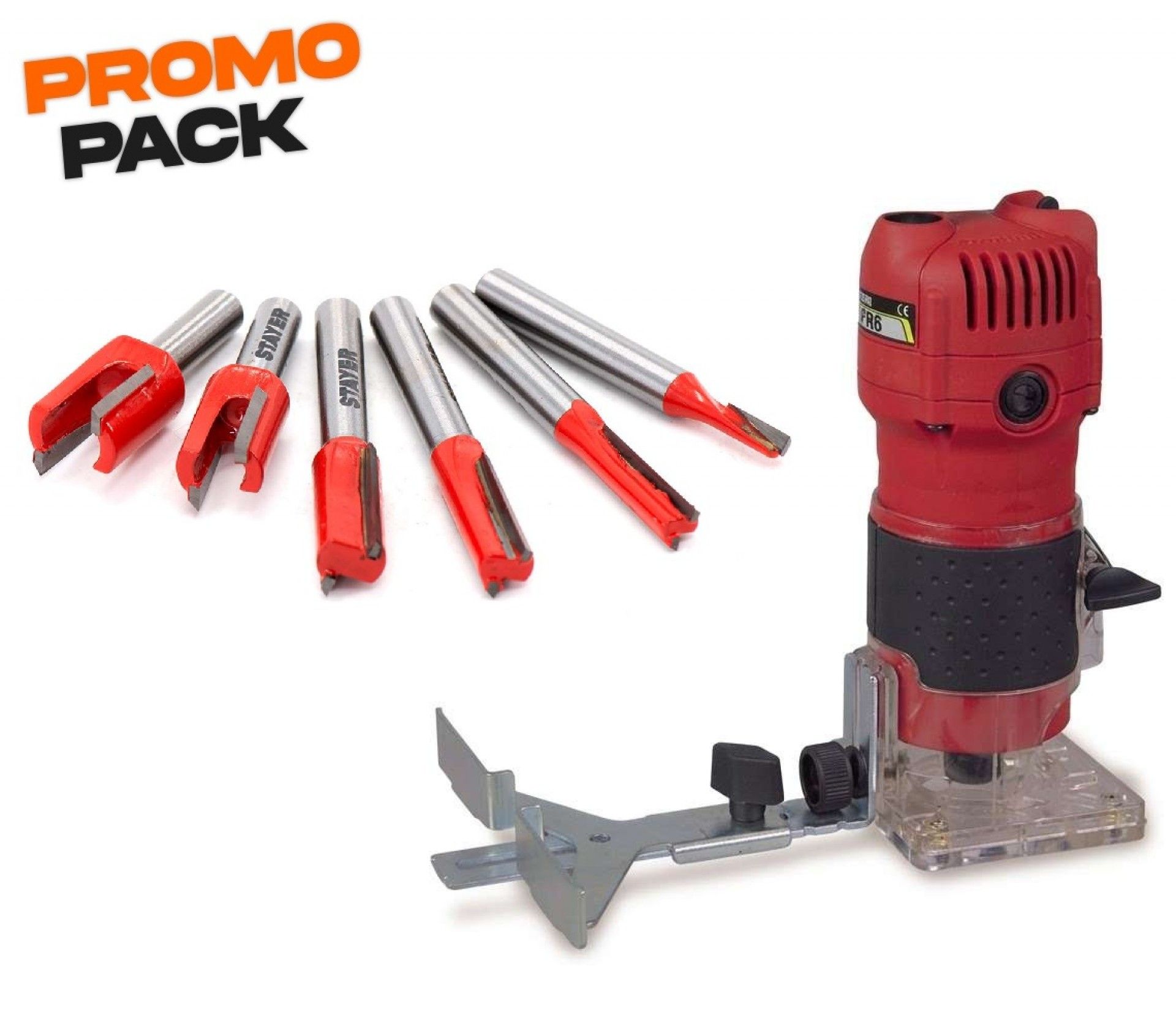 Tupia PR 6 (1.653)+ Kit fresas 6pç (1.2462) Stayer