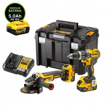 Kit aparafusadora DCD796 + rebarbadora DCG405 +2x5.0AH + mala + oferta extra 1 Bateria 5Ah DCB184 re Kit aparafusadora DCD796 + rebarbadora DCG405 +2x5.0AH + mala + oferta extra 1 Bateria 5Ah DCB184 re