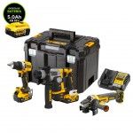 KIT Aparafusadora [DCD800] + Rebarbadora [DCG405] +Martelo [DCH172] + oferta extra 1 Bateria 5Ah DCB
