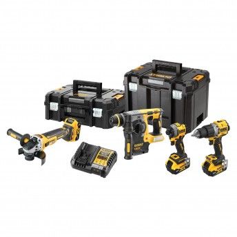 Kit Combo 4 18V Máquinas DCD805 + DCF850 + DCG405 + DCH273 refª DCK429P3T-QW Dewalt Kit Combo 4 18V Máquinas DCD805 + DCF850 + DCG405 + DCH273 refª DCK429P3T-QW Dewalt