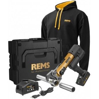 Kit prensadora Akku-Press E 22V ACC Oro Bateria 2.5Ah, carregador, L-box [576017 RG220]+ Hoddie  ref
