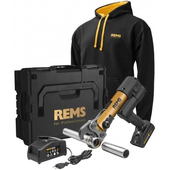 Kit prensadora Akku-Press E 22V ACC Oro Bateria 2.5Ah, carregador, L-box [576017 RG220]+ Hoddie  ref