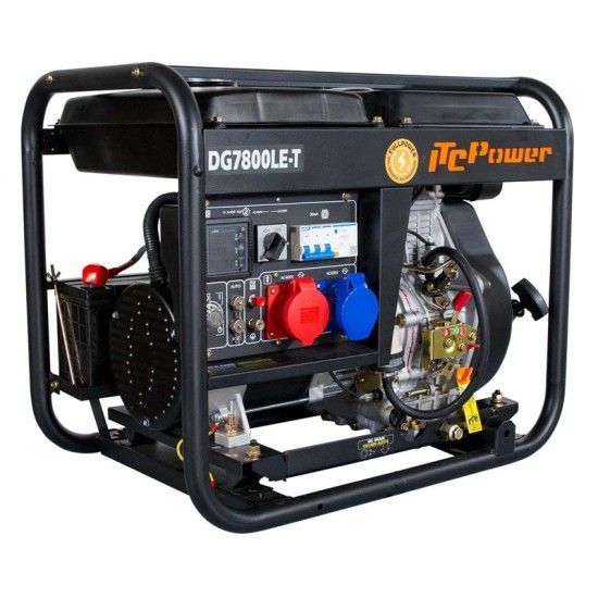 Gerador Tri/Monofásico 6300w refª DG7800LET ITCpower Gerador Tri/Monofásico 6300w refª DG7800LET ITCpower