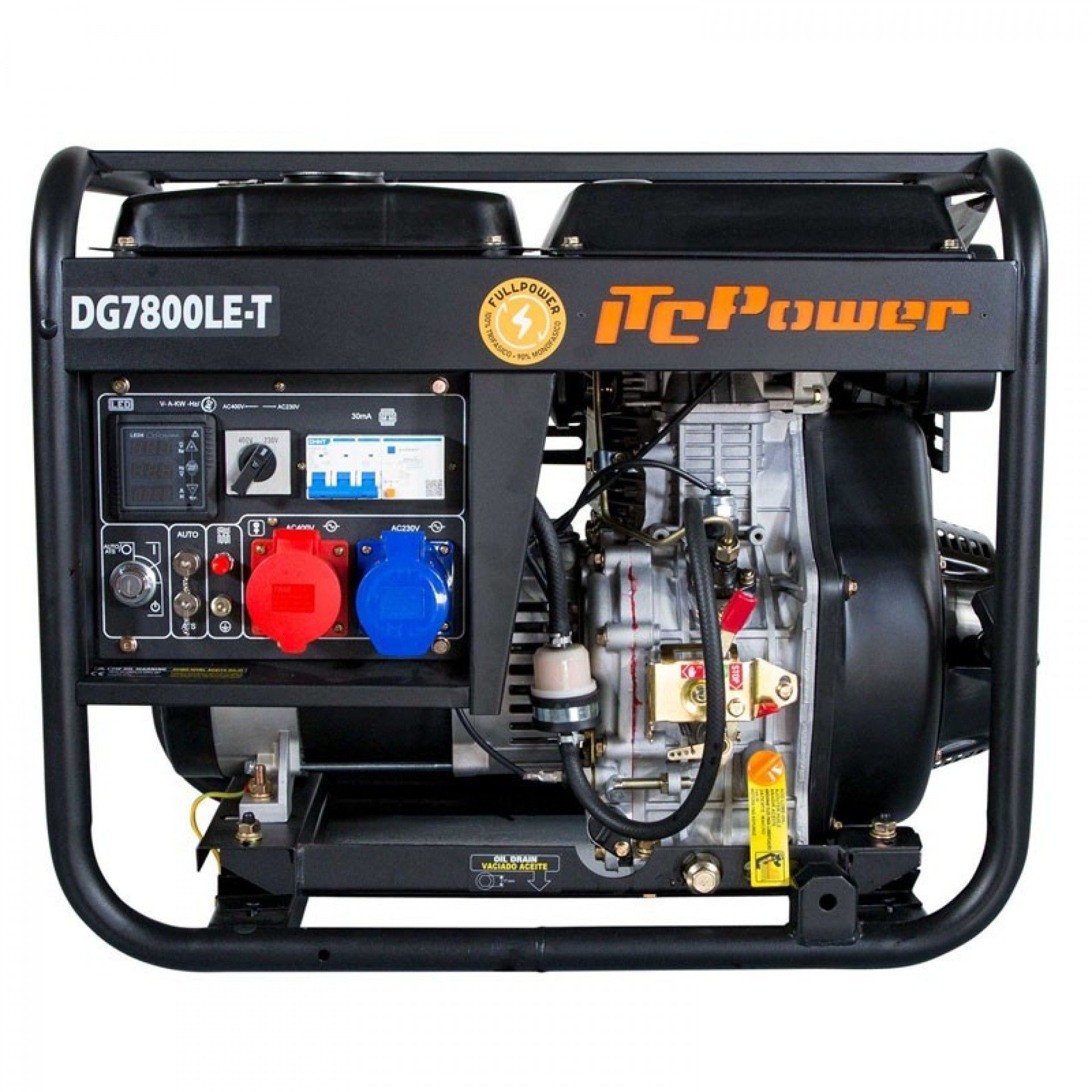 Gerador Tri/Monofásico 6300w refª DG7800LET ITCpower