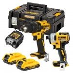 Kit Aparafusadoras DCD777 + DCF787 + 2 Baterias 2.0Ah XR ref� DCK2059D2T-QW DEWALT