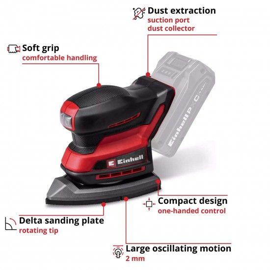Lixadora a Bateria TE-OS 18/150-2 Li Solo ref� 4460790 Einhell