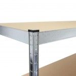 Estante Metal, 4 Prateleiras de MDF refª 65679 MADER Estante Metal, 4 Prateleiras de MDF refª 65679 MADER
