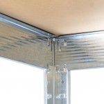 Estante Metal, 4 Prateleiras de MDF refª 65679 MADER Estante Metal, 4 Prateleiras de MDF refª 65679 MADER