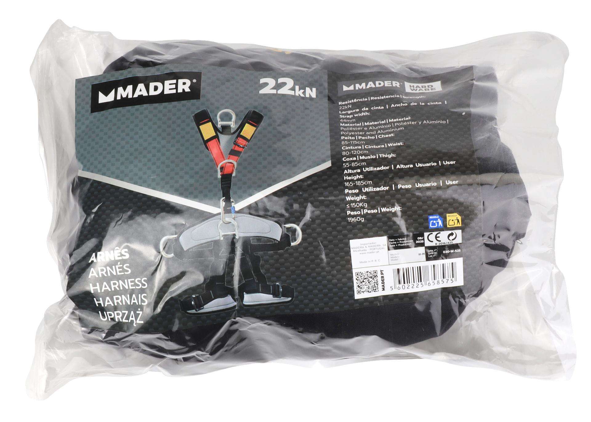 Arnês, Completo, 22Kn, A14 refª 65857 MADER