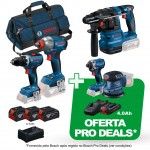 Kit Aparafusadora GSR 18V-65 + Chave impacto GDX 18V-285 + Martelo GBH 18V-22 Professional + Oferta 