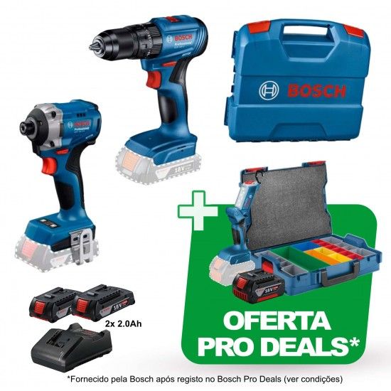 Aparafusadoras c/percuss�o GSB 185-LI + GDR 18V-215 Professional + Oferta ProDeals ref� 06019N2024 B