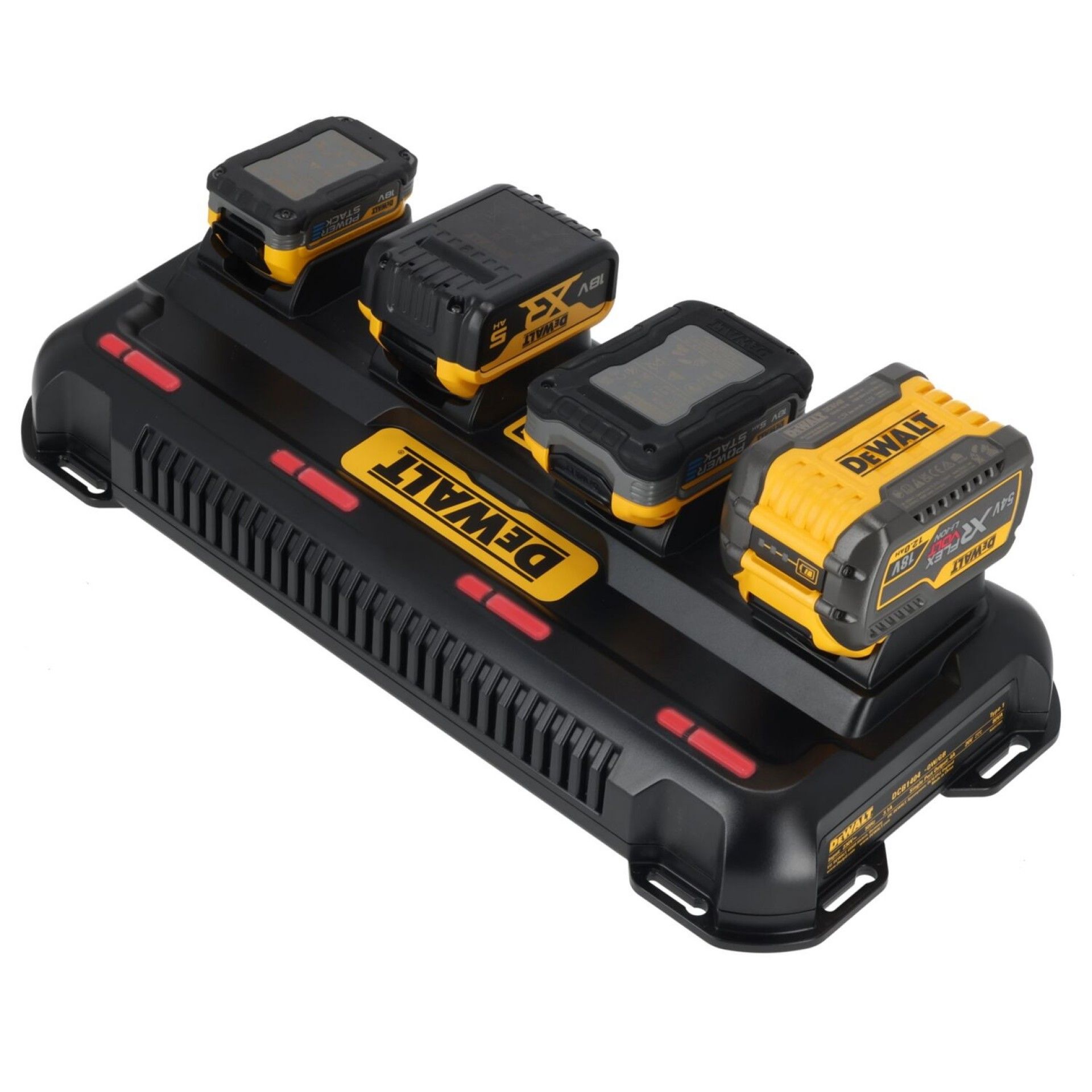 Carregador 4 Portas XR FLEXVOLT 54V-18V-12V refª DCB1404-QW DEWALT