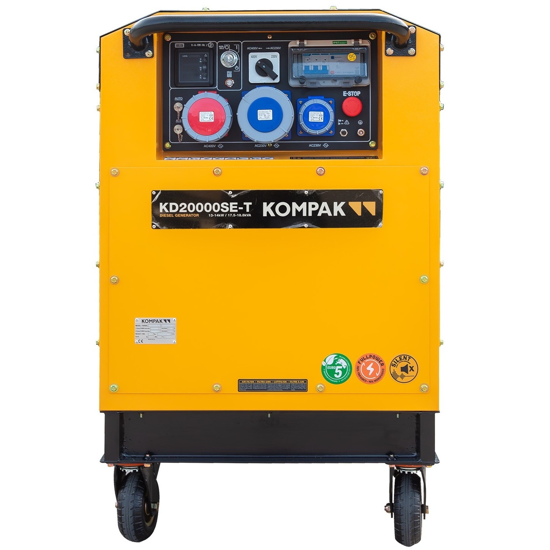 Gerador Diesel Insonorizado 18.8kvA 400/230 refª KP-KD20000SE-T