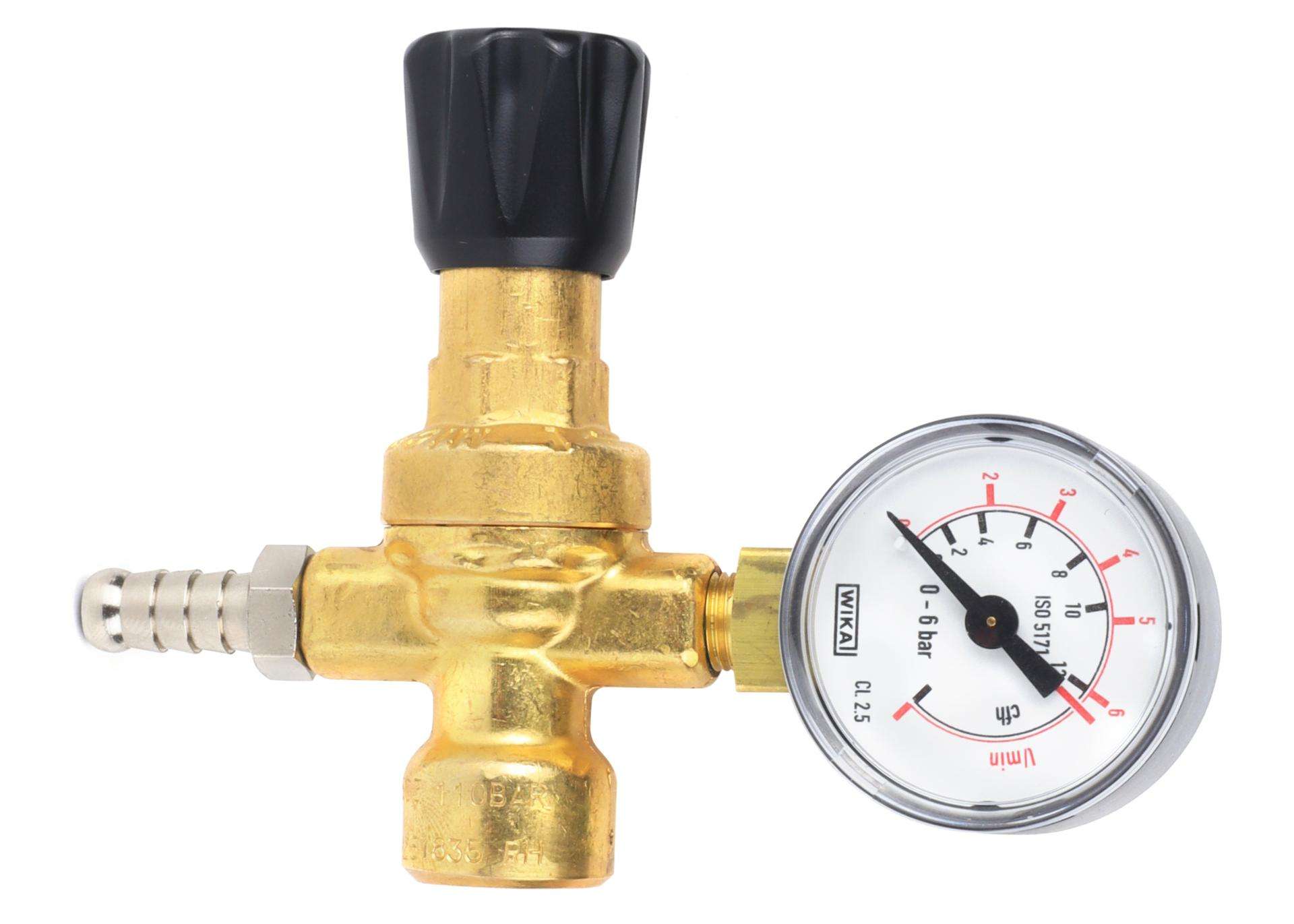Redutor de pressão c/manometro Oxy-215320 Co2/Ar refª 67009 MADER