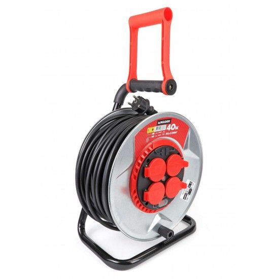 Extens�o El�trica, Enrolador Metal, 40m, 3G2,5mm� ref� 63886 MADER