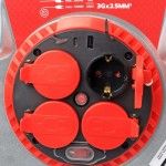 Extens�o El�trica, Enrolador Metal, 40m, 3G2,5mm� ref� 63886 MADER