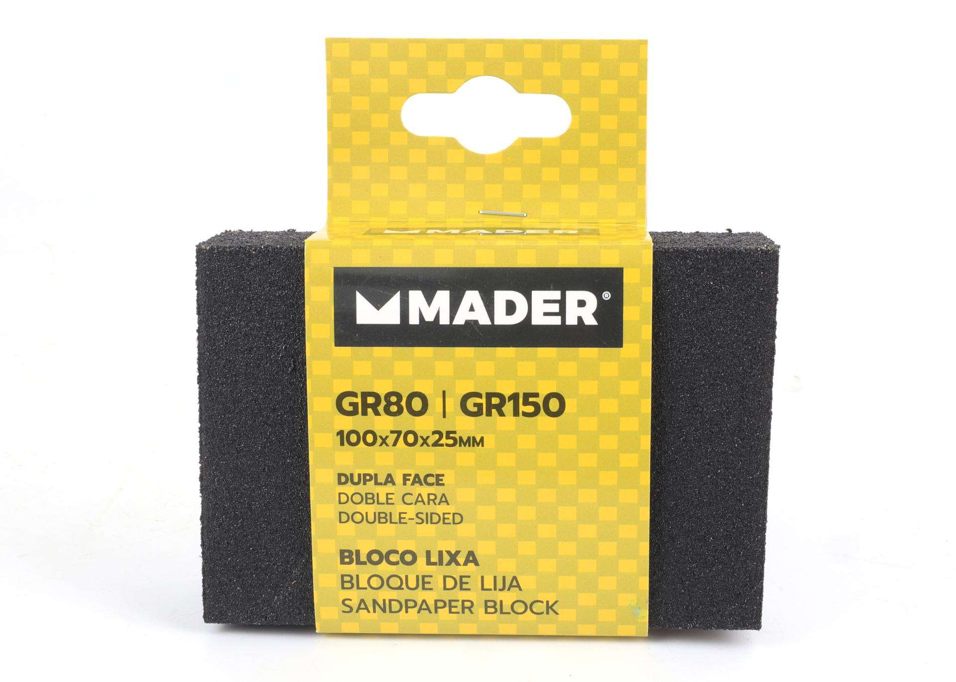 Bloco Lixa, Dupla Face, GR80/GR150 refª 61097 MADER