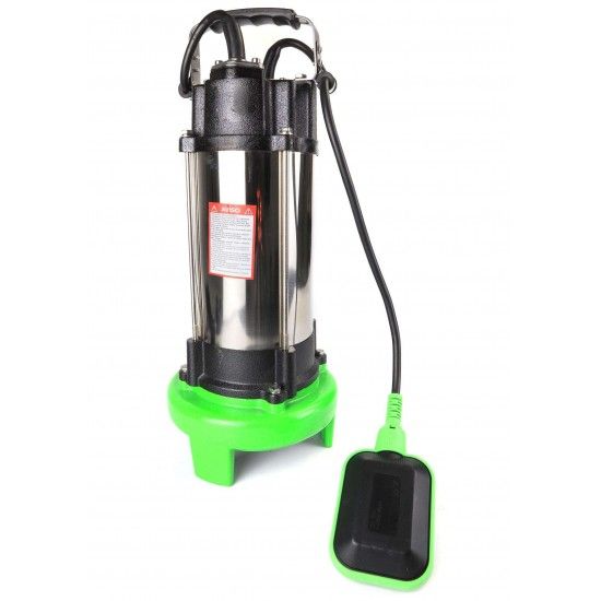 Bomba Submersível, Águas Sujas, 1300W, com Triturador refª 48583 SAURIUM Bomba Submersível, Águas Sujas, 1300W, com Triturador refª 48583 SAURIUM