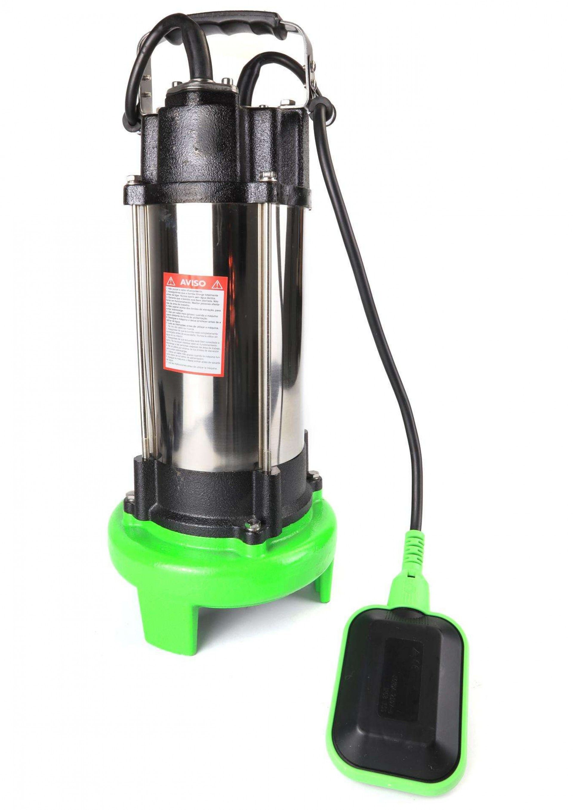 Bomba Submersível, Águas Sujas, 1300W, com Triturador refª 48583 SAURIUM