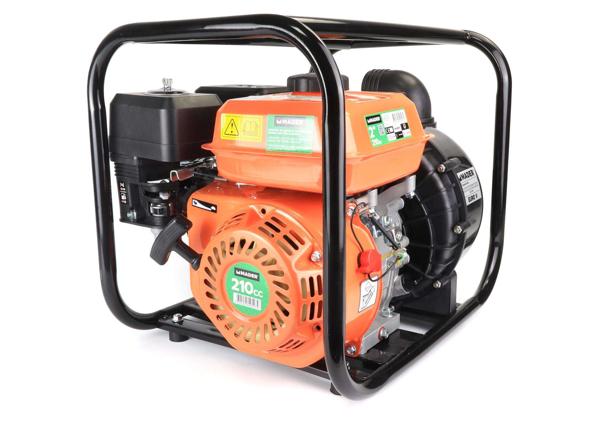 Motobomba, 210cc, 2, Líquidos Corrosivos refª 49527 MADER