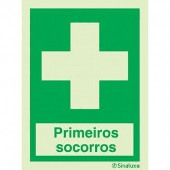 Sinal primeiros socorros, 150x200 refª P0230 Sinalux Sinal primeiros socorros, 150x200 refª P0230 Sinalux
